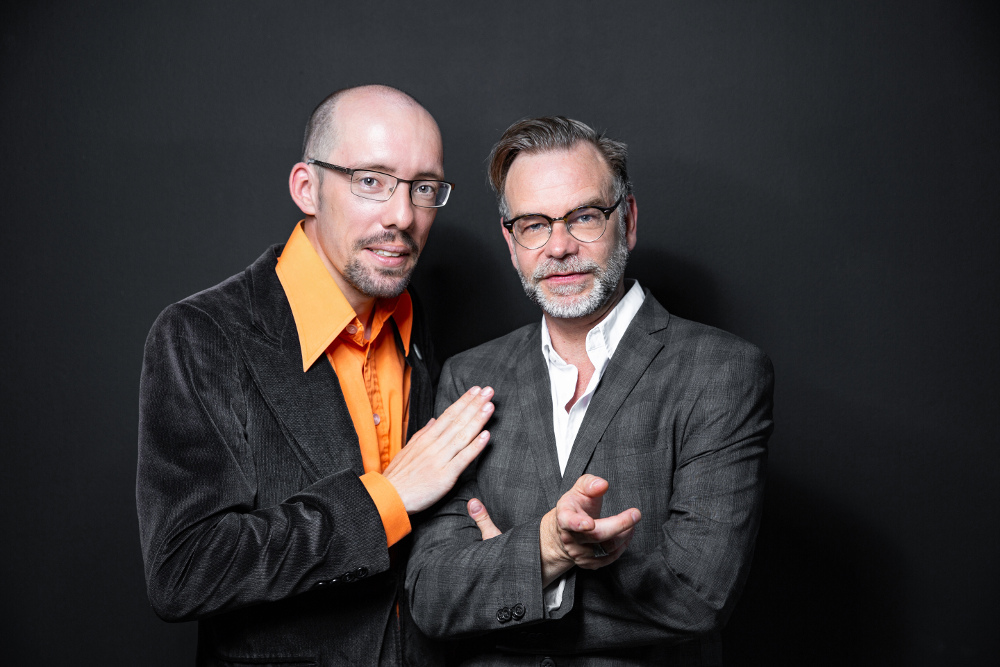 Thomas Jäkel und Dirk Lausch, Lesung trifft Impro / Foto: Viviane Wild