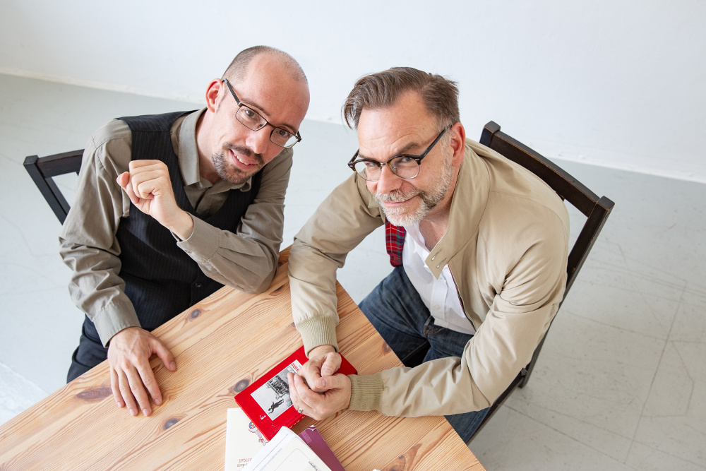Thomas Jäkel und Dirk Lausch, Lesung trifft Impro / Foto: Viviane Wild